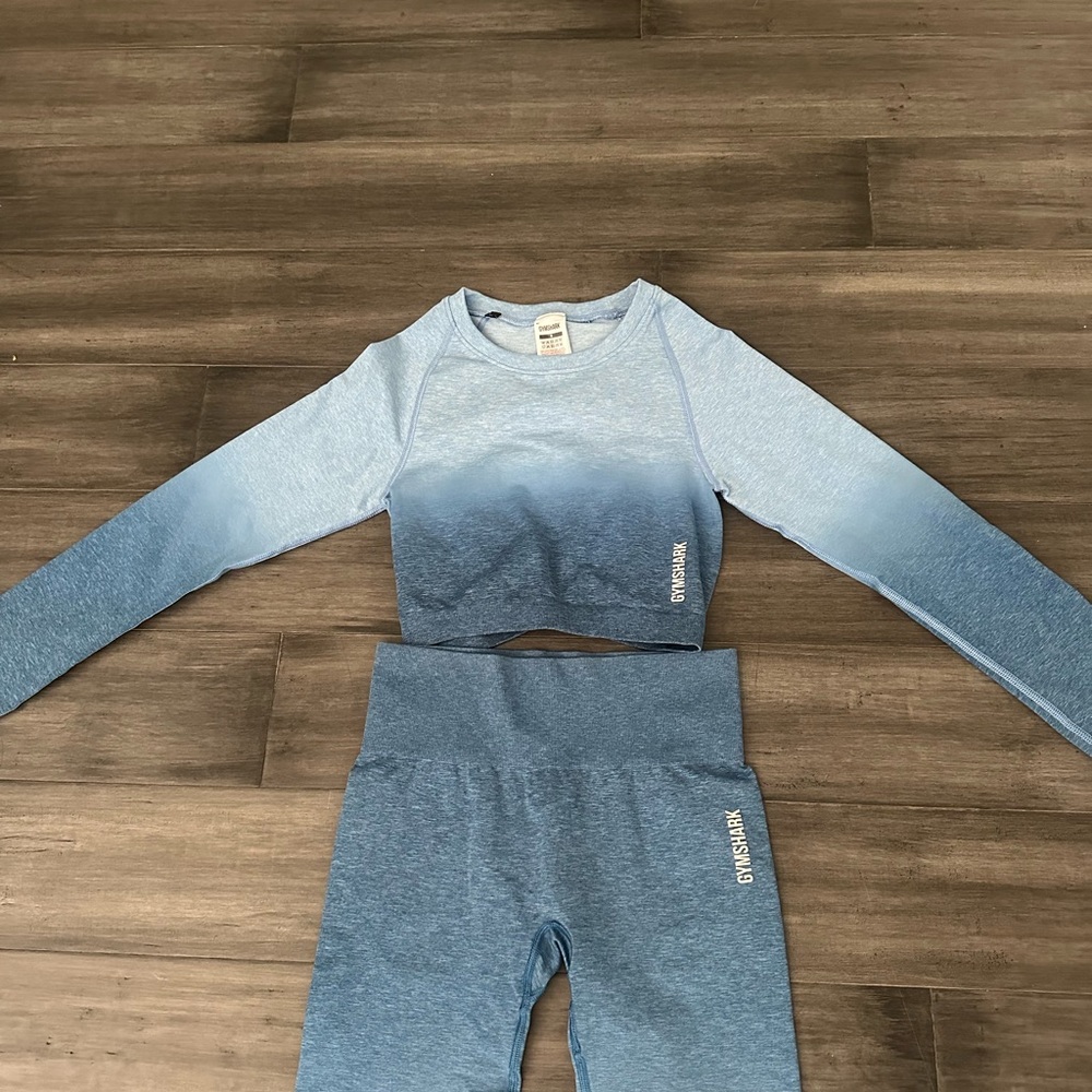 Blue Ombré Gymshark Workout Set